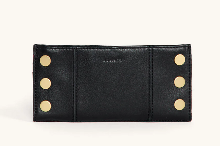 111 North Wallet Black/Brushed Gold Red Zip