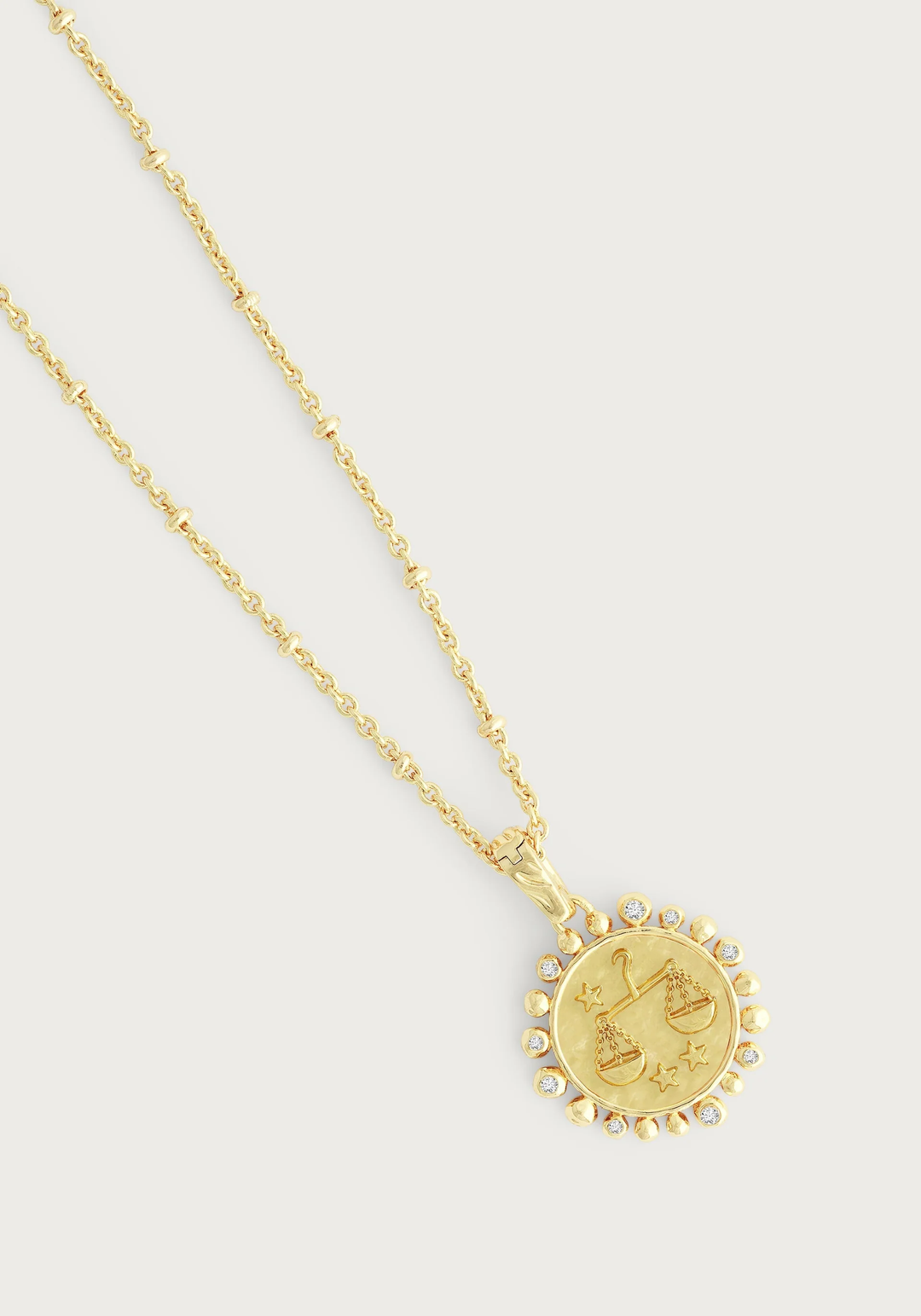 Anabel Aram Zodiac Pendant Necklace Libra
