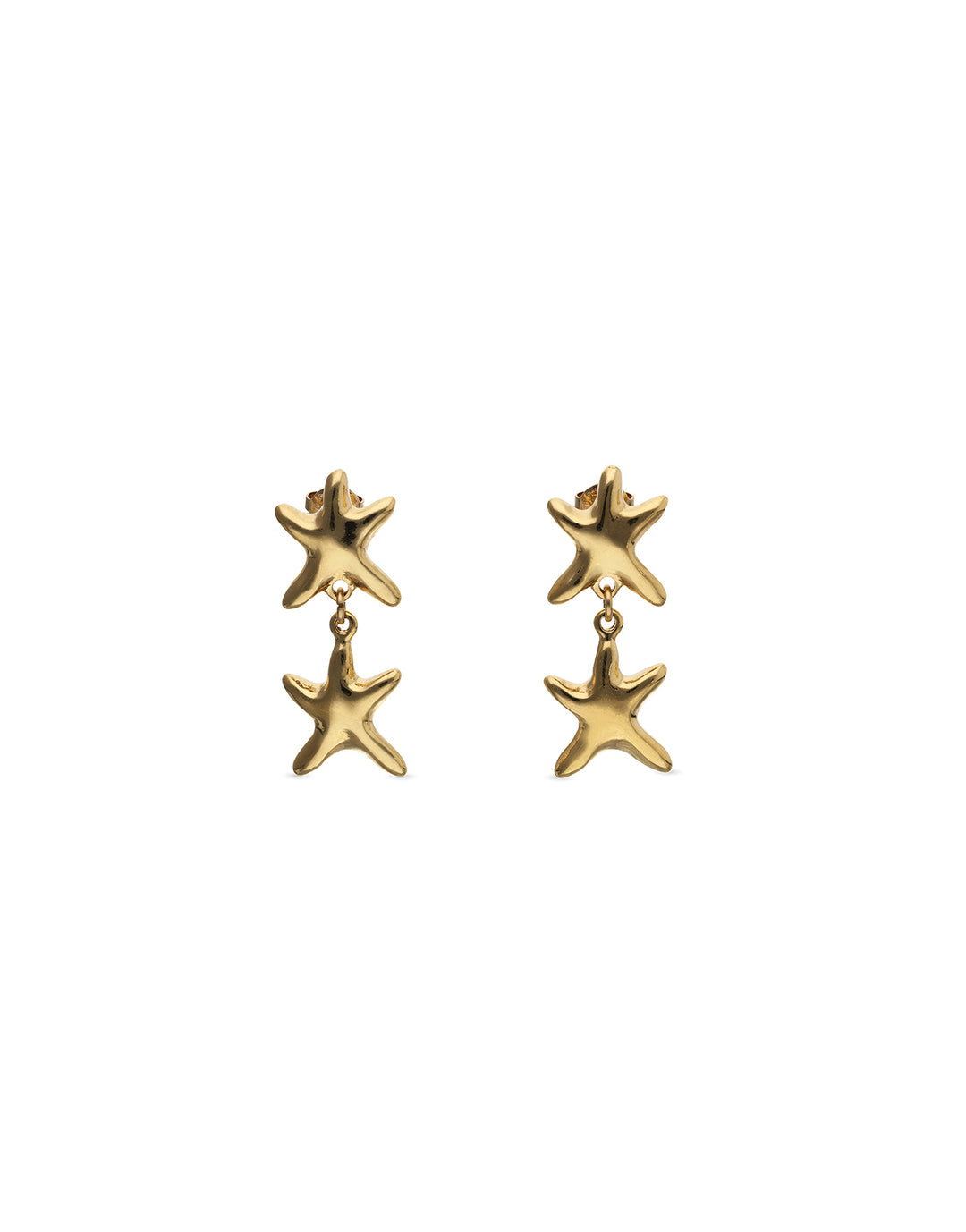 Orion Starfish Earrings Gold