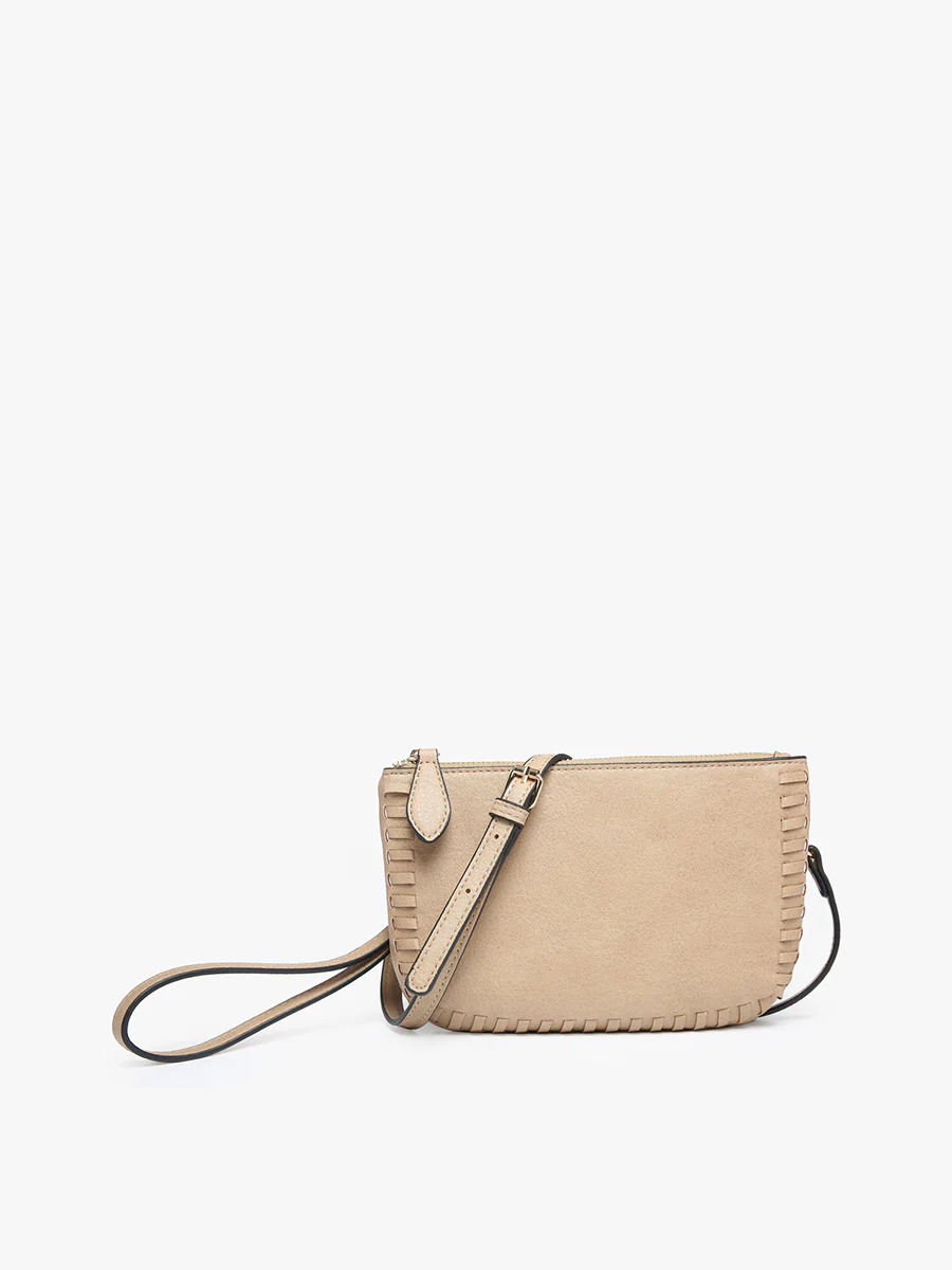 Bonnie Whipstitch Crossbody in Tan