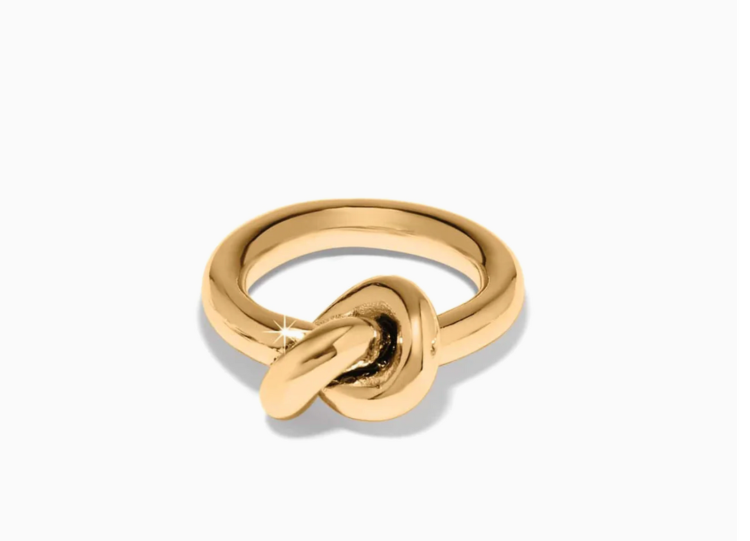 Interlok Single Knot Ring Gold 7