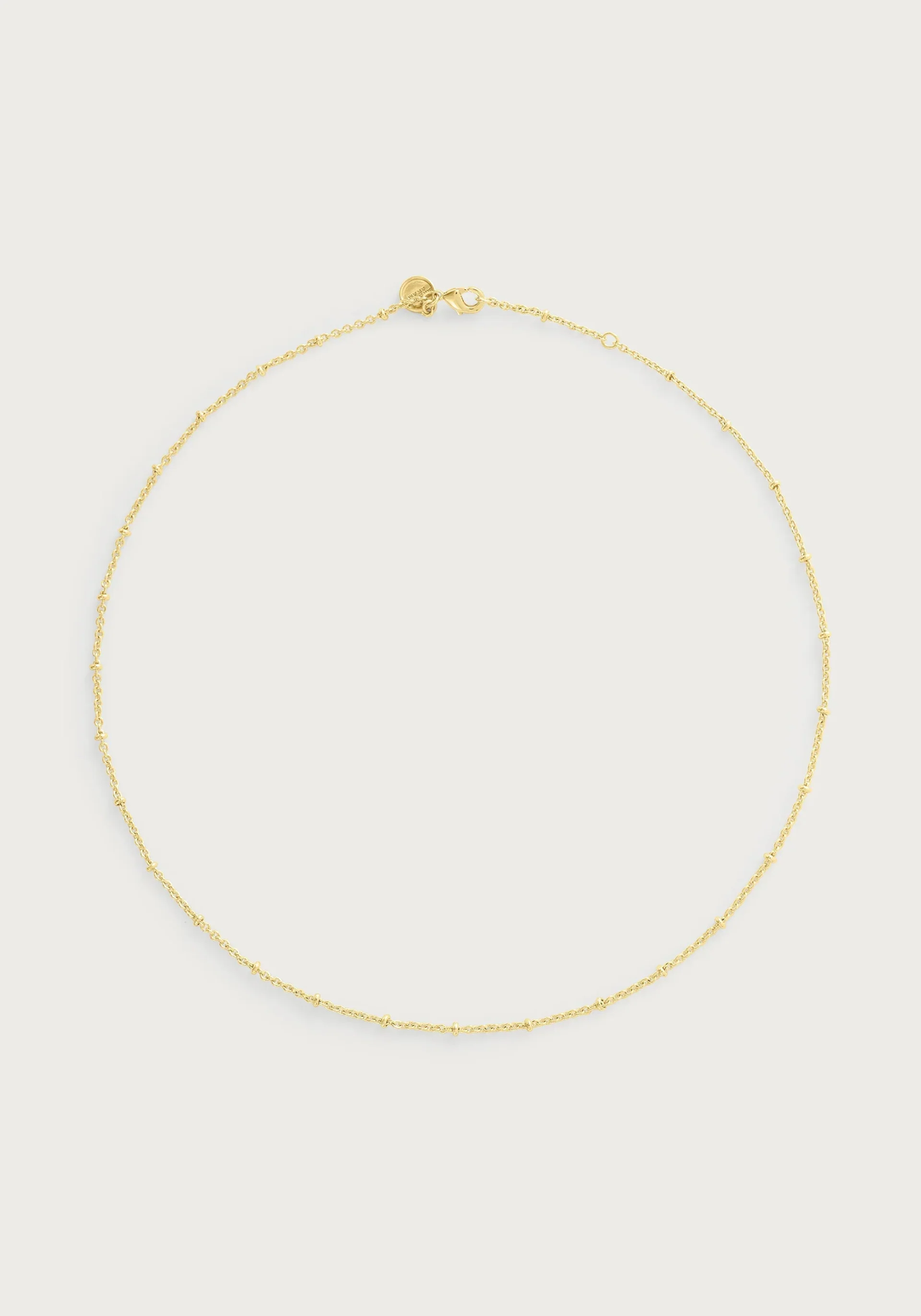 Anabel Aram Molten Bead Chain Necklace Gold