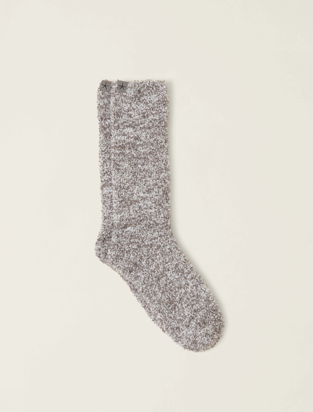 Cozy Chic Heathered Socks Charcoal White