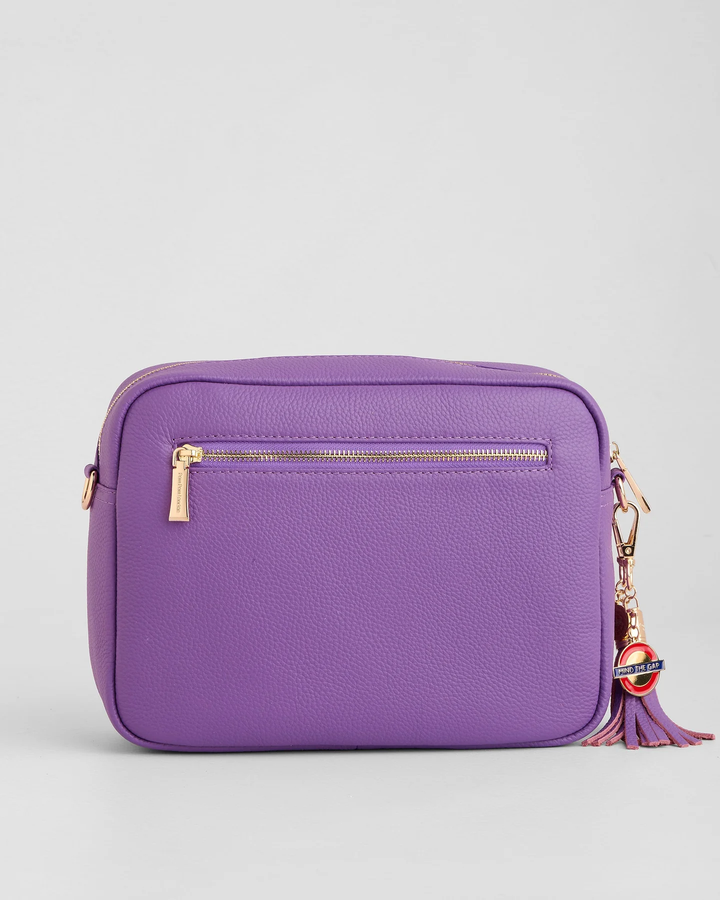 Pom Pom City Plus Bag with Special Keyring and Dust Bag Elizabeth Line Purple