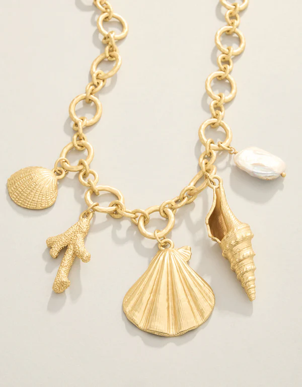 Beachcomber Toggle Necklace 18" Gold