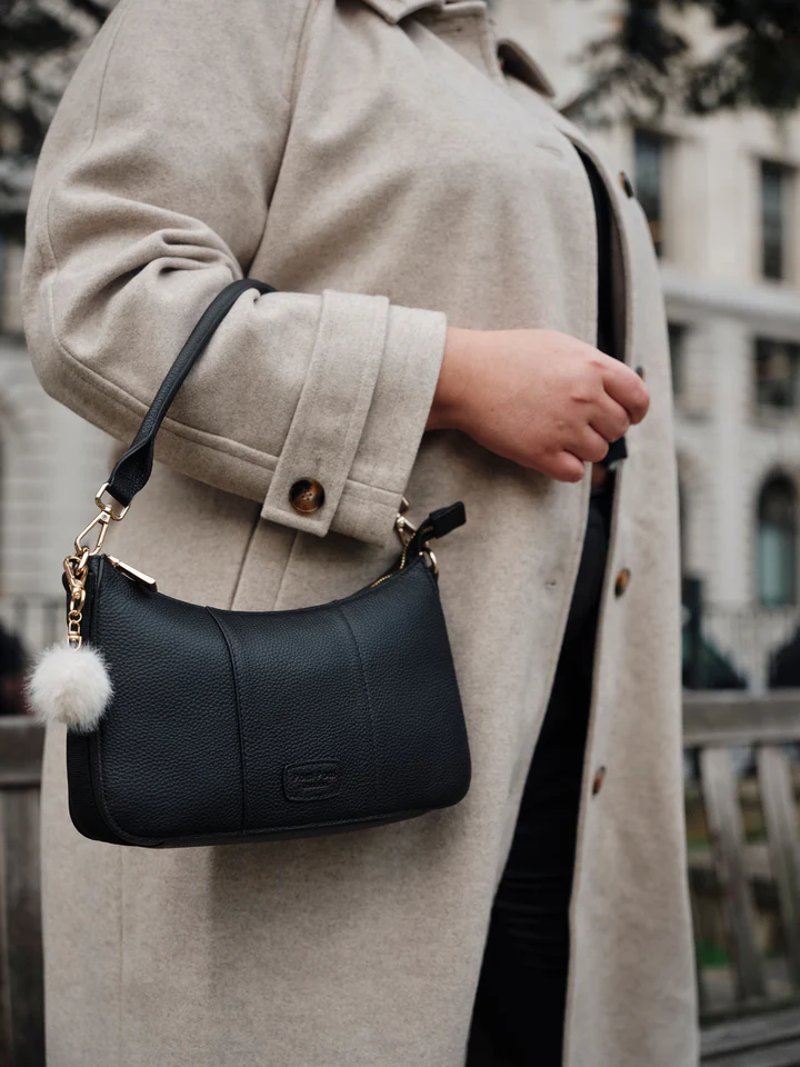 Pom Pom London Edgware  Bag Black
