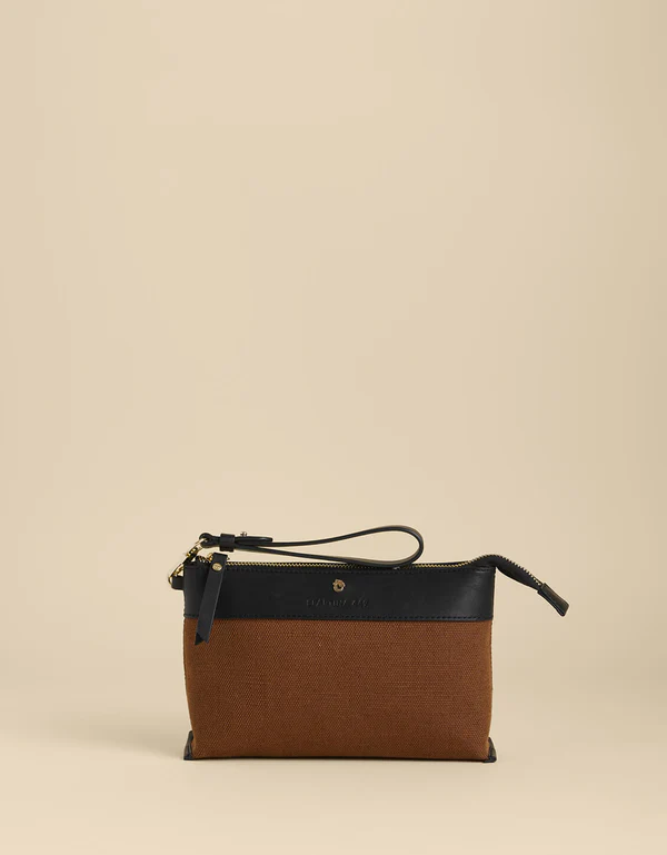 Sable Polly Wristlet Toffee/Black