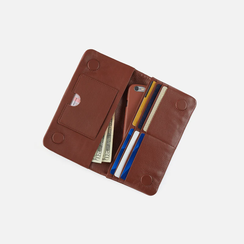 Lumen Continental Wallet in Cocoa Bean