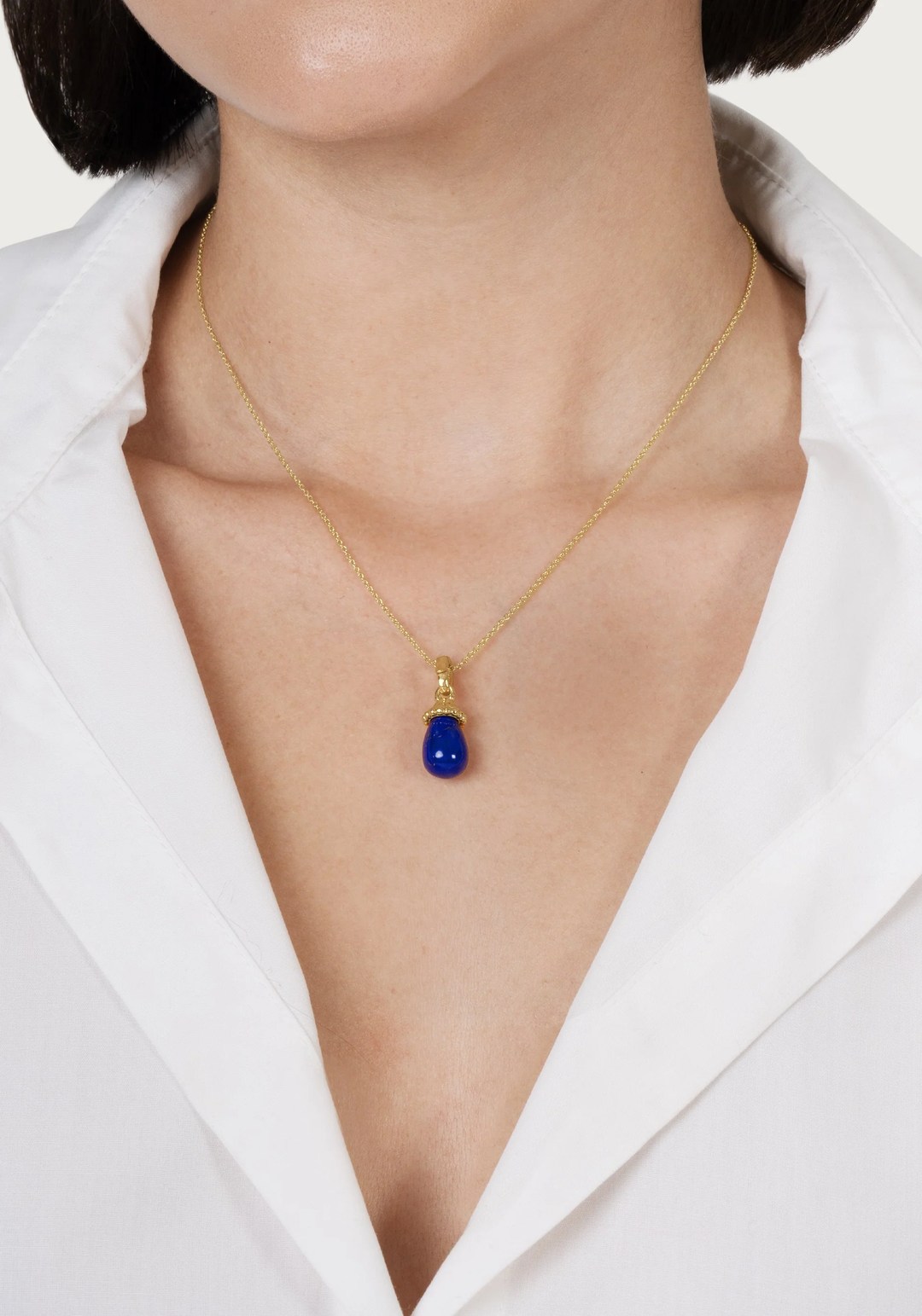 Anabel Aram Forza Stone Drop Charm Lapis