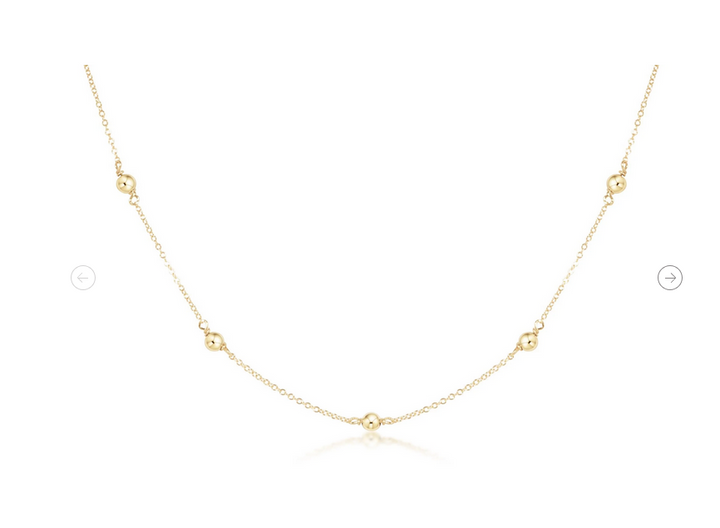 17" Choker Simplicity Chain Gold- Classic 4mm Gold