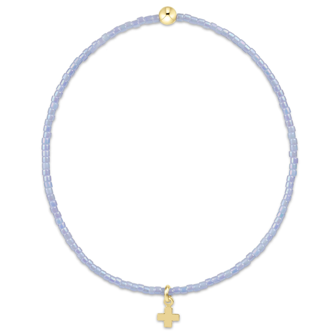 Hope Classic Signature Small Cross Charm Bracelet Ocean Mist