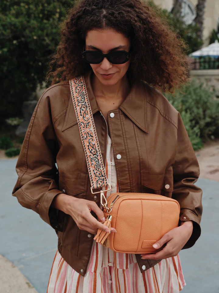 Pom Pom London City Duo Bag Mango Tango