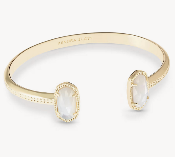 Elton Cuff Bracelet Gold Ivory Mother Of Pearl