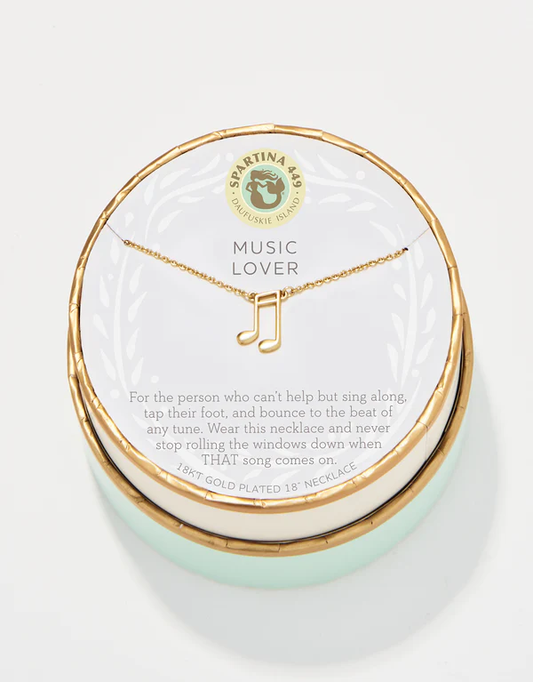 SLV Necklace 18" Music Lover/Note