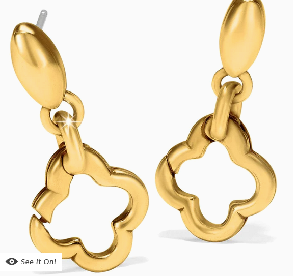 Amulet Post Earrings Gold