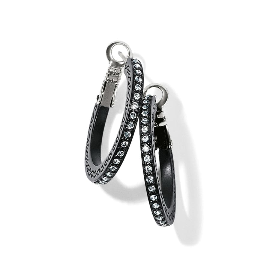 Meridian Eclipse Small Hoop Earrings - Black