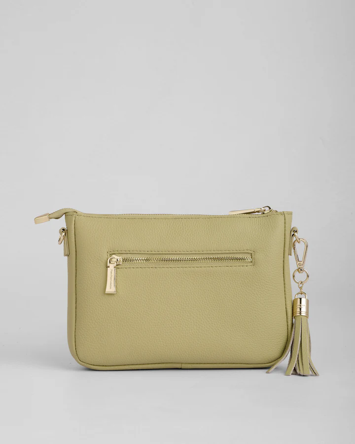 Pom Pom London City Slim Bag Pale Fern