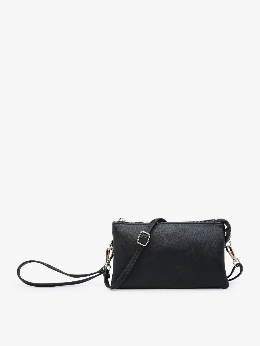 Riley Crossbody/ Wristlet in Black