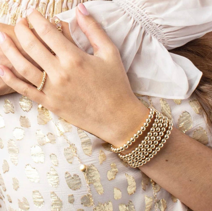 Classic Gold 5mm Bead Bracelet