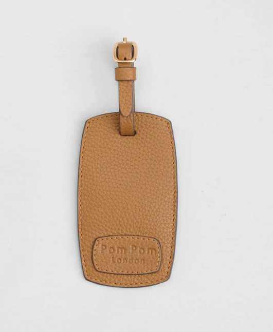 Pom Pom Luggage Tag Maple