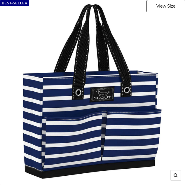 Uptown Pocket  Tote Nantucket Navy