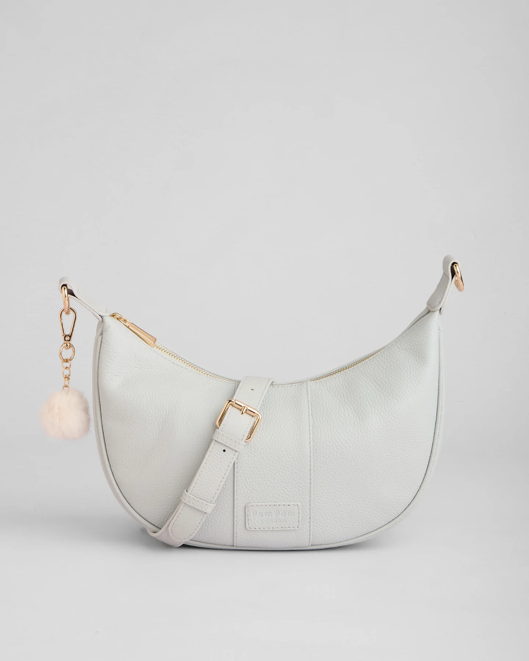 Pom Pom London Sutton Sling Bag Salt Grey