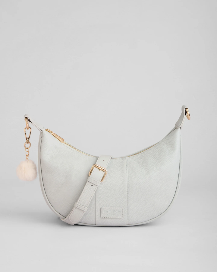 Pom Pom London Sutton Sling Bag Salt Grey