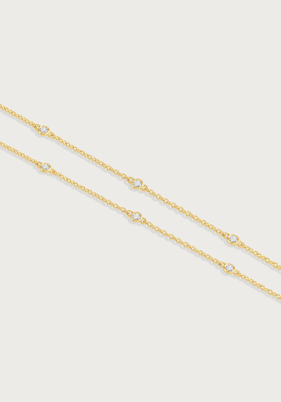 Anabel Aram Gold Chain with Crystals