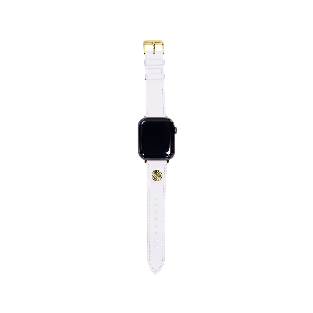 Leather Apple Watch Band Resort White