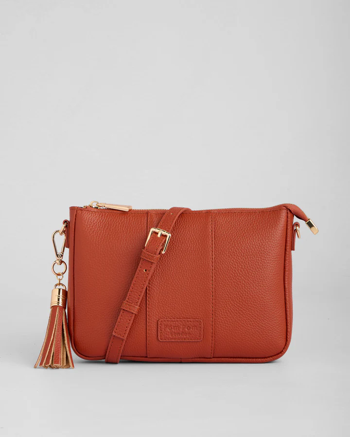 Pom Pom London City Slim Bag Burnt Orange