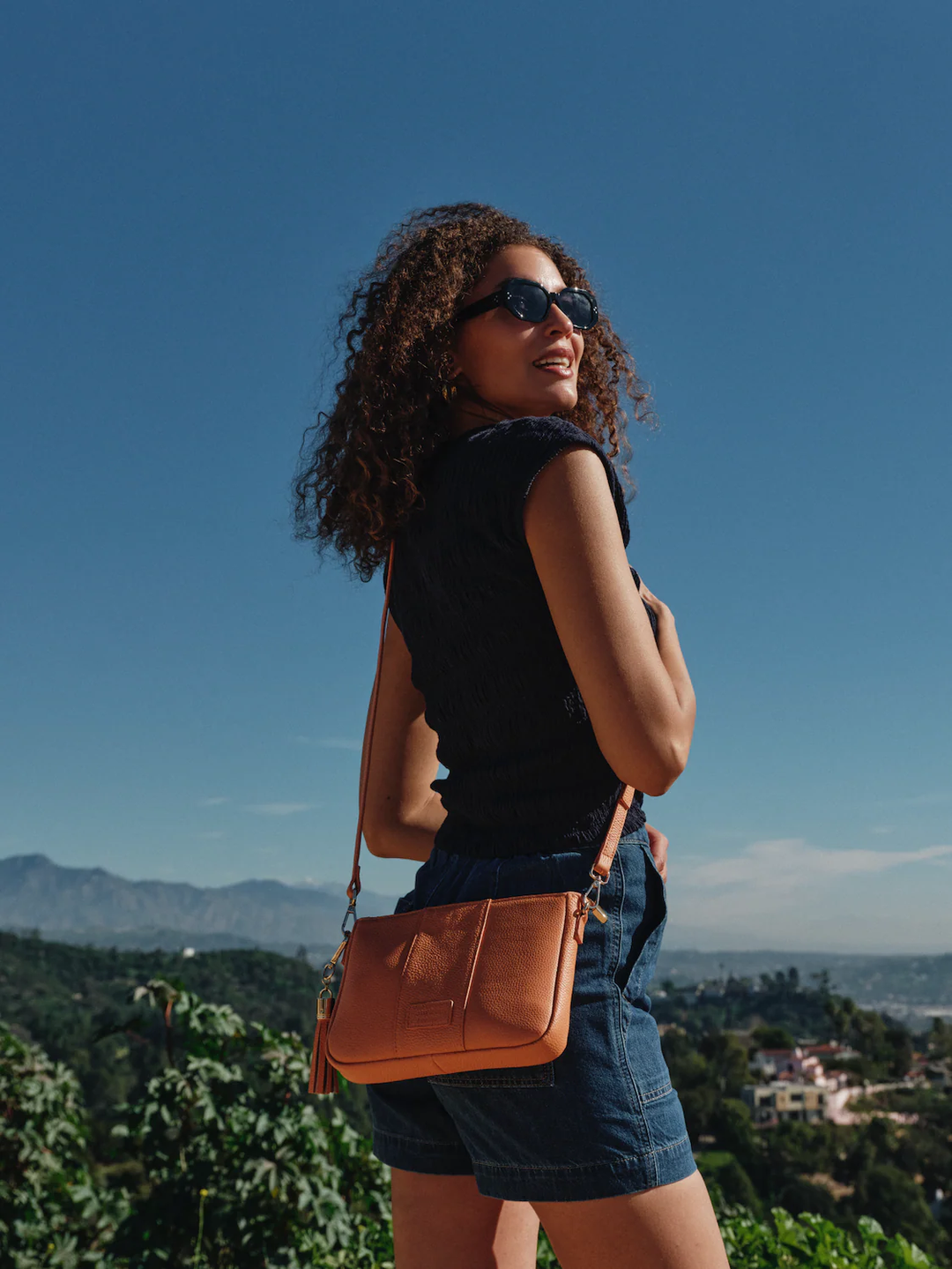 Pom Pom London City Slim Bag Mango Tango