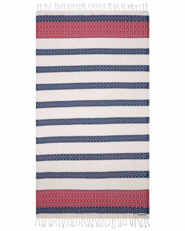 Patriot Stripe Turkish Beach Towel