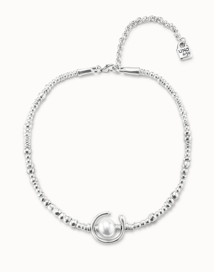 Another Round Oh Oh Oh Short Necklace with Pearl