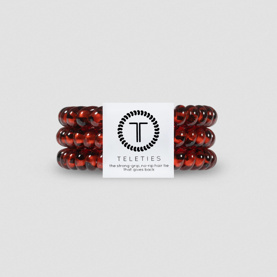 3 Pack Spiral Hair Tie Coils Small Tortoise