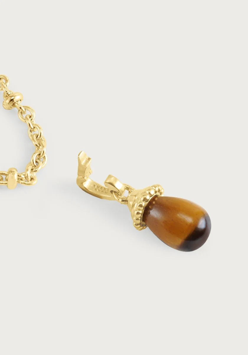Anabel Aram Forza Stone Drop Charm Tiger&