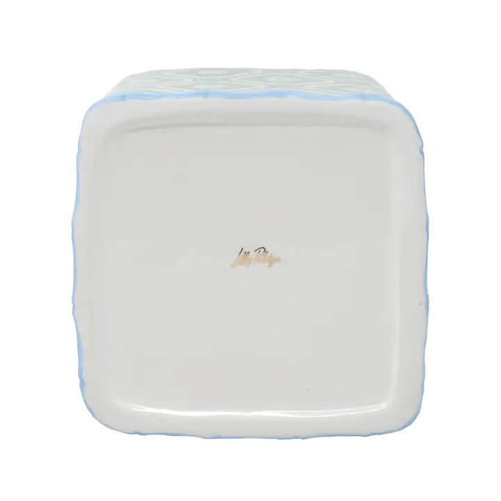 Tissue Holder Bamboo Logo Trellis