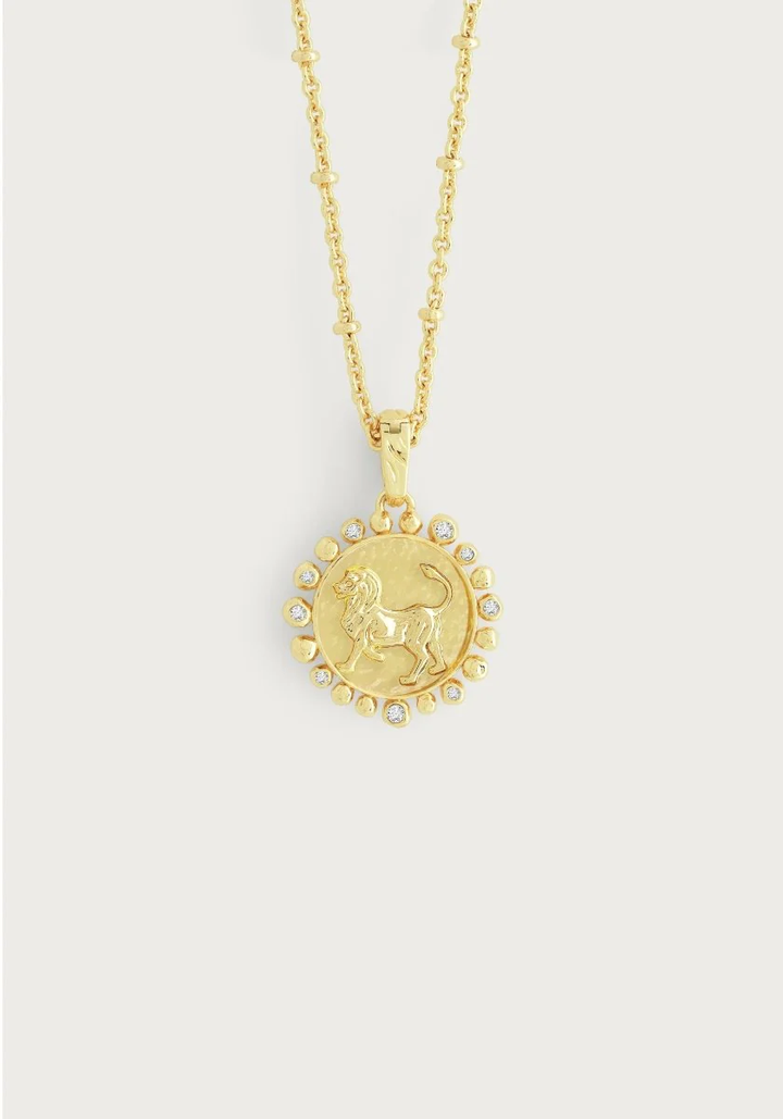 Anabel Aram Zodiac Pendant Necklace Leo