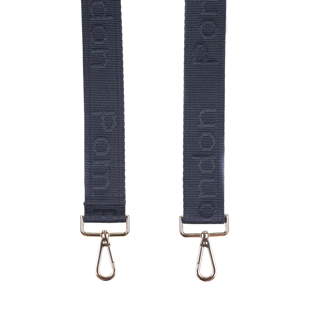 Pom Pom Strap Logo Navy