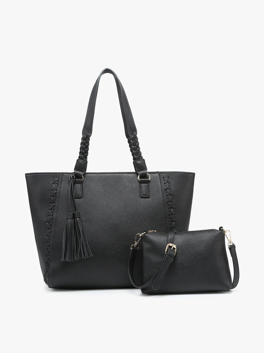 Lisa Structured Tote in Black