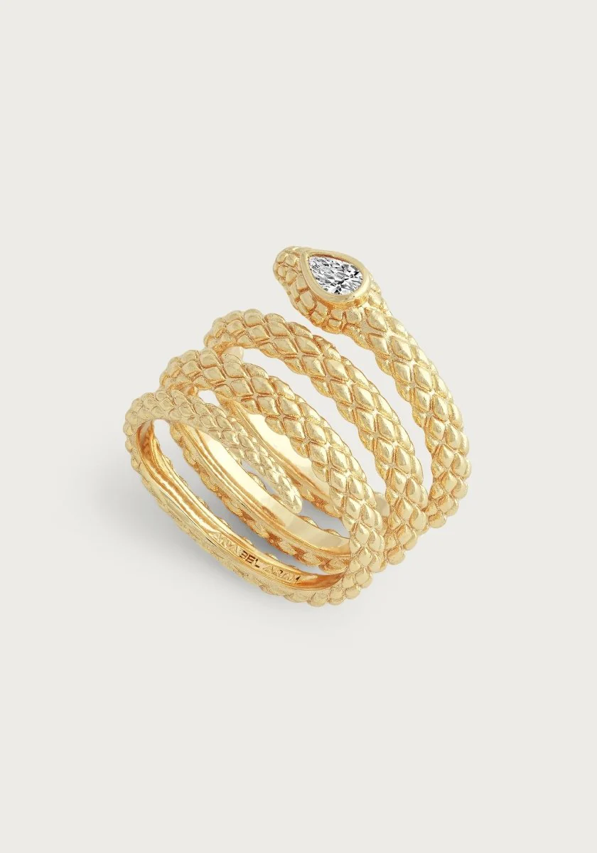 Anabel Aram Serpent Wrap Ring Size 8