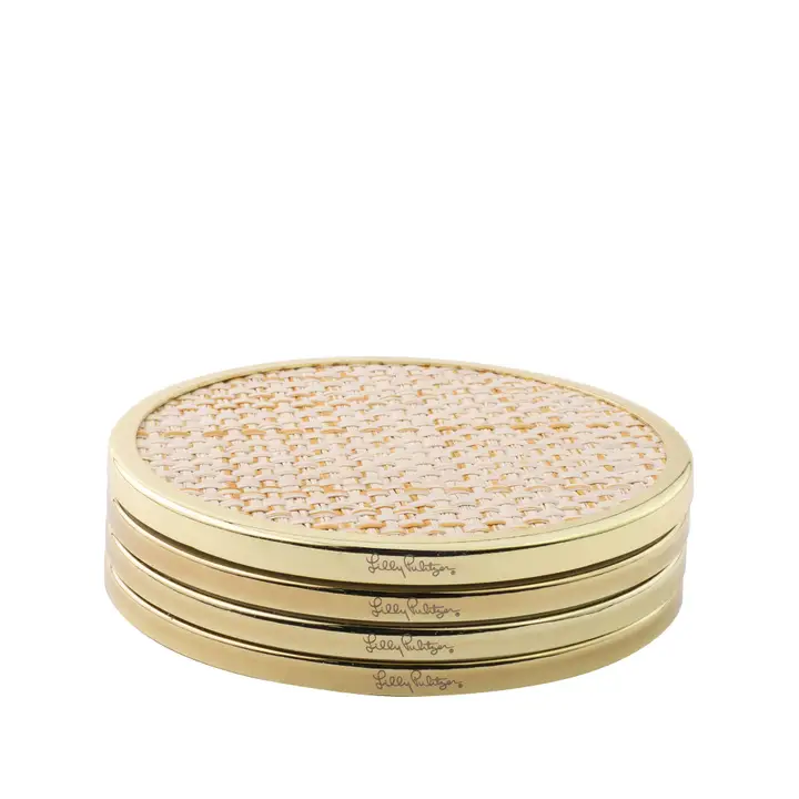 Raffia Coaster Set