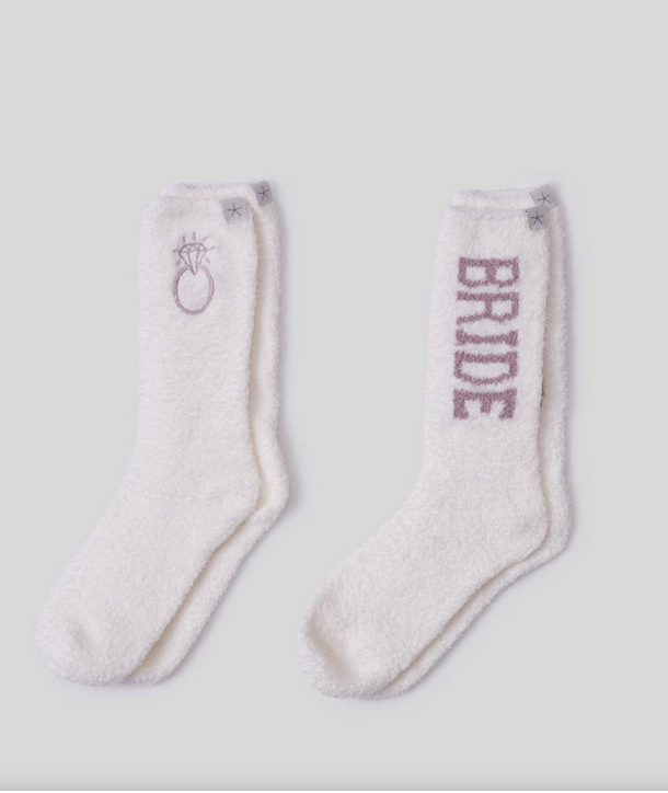 Cozy Chic Bridal Sock Set Teaberry Pearl