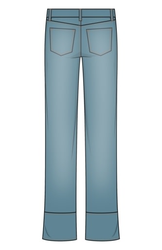Kennedy Straight w/ Cuff and Slit 30&