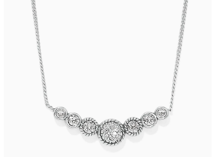 Illumina Celeste Bar Silver Necklace