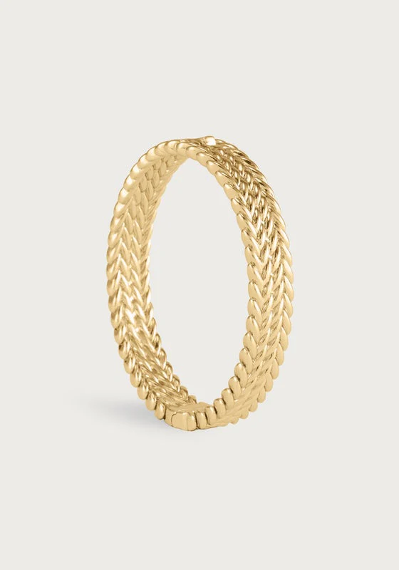 Anabel Aram Cheval Braid Hinged Bangle Thick