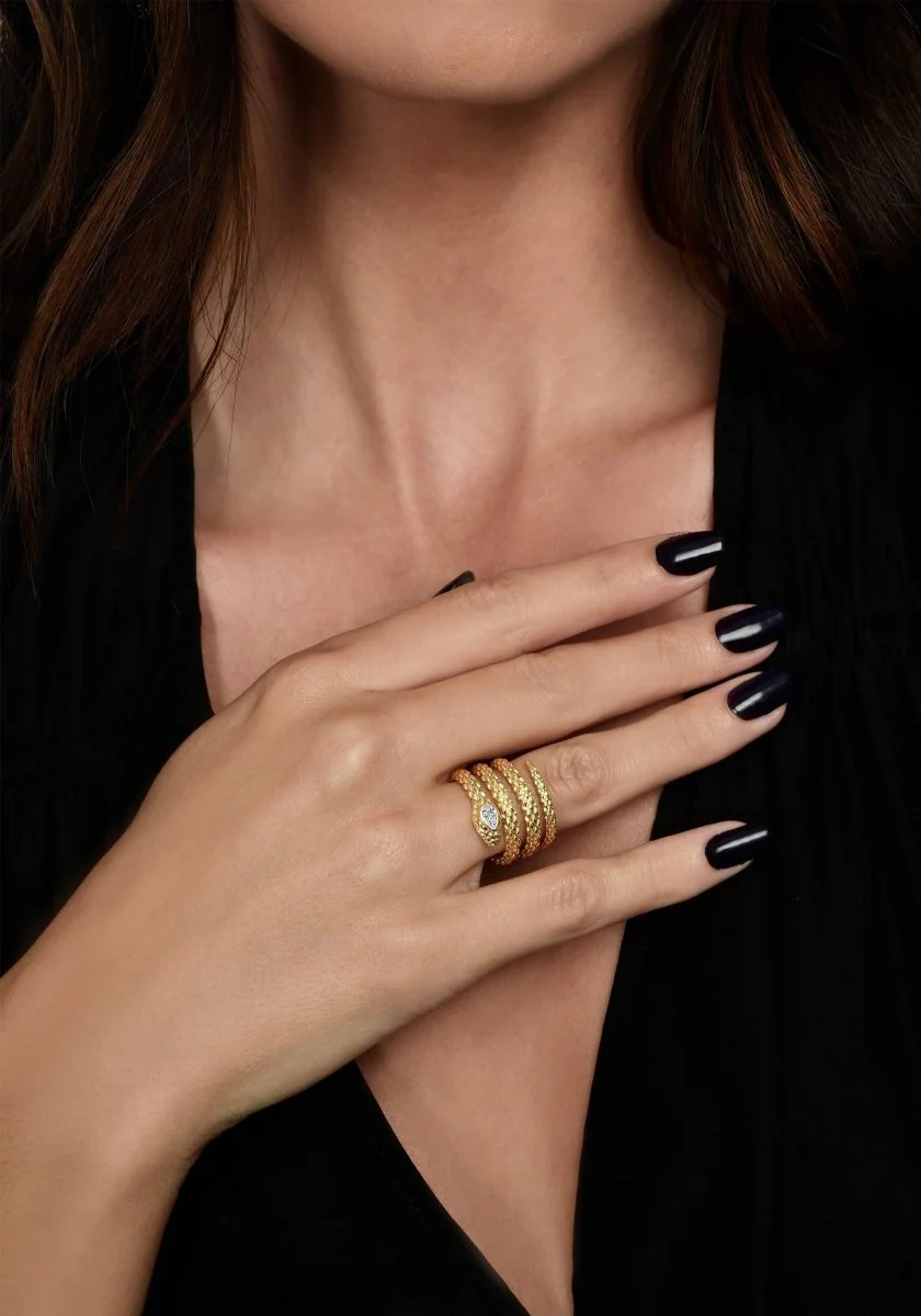 Anabel Aram Serpent Wrap Ring Size 7