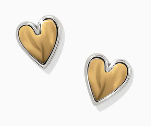 Cascade Heart Post Earrings