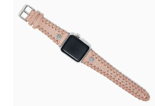 Harlow Laced Pink Leather Apple Watch Band
