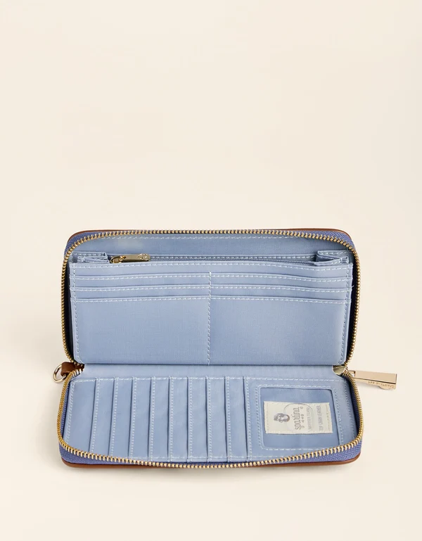 Japonica Cartouche Blue Walllet