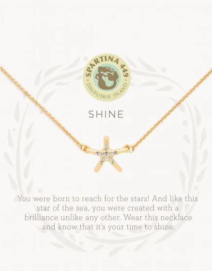 Sea La Vie Necklace Shine/Starfish Gold